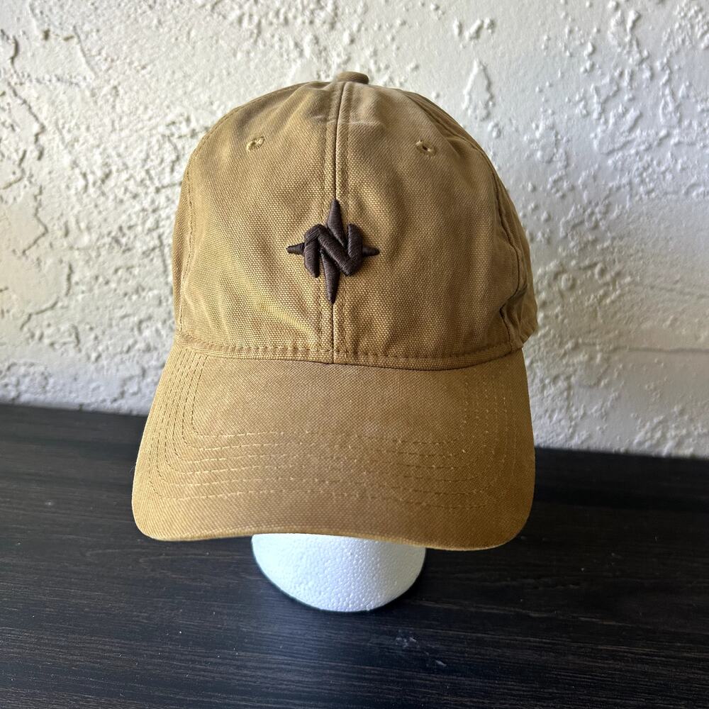 Nomad Outdoor Streetwear Canva Embrodered Brown Cap Hat OS